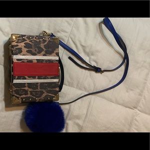 Aldo cheetah trunk purse